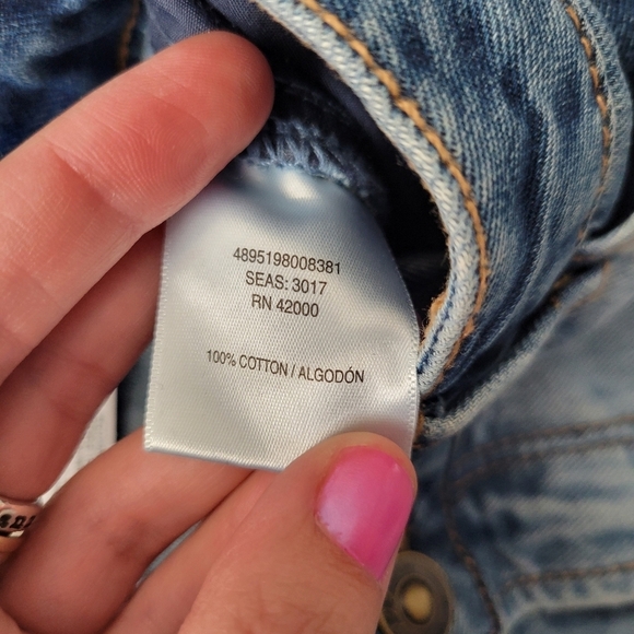 Adam Levine NWT Medium Two Tone Denim Mini Skirt Y2K 90s Trendy Spring Summer - Picture 2 of 7